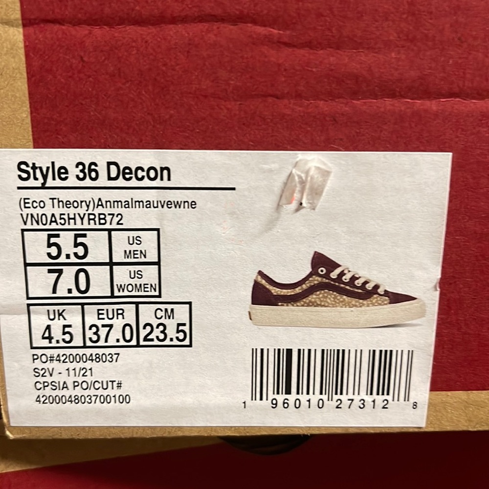 Vans Style 36 DECON Eco Theory Animal Mauve/wme WMNS sneakers - Picture 16 of 16